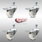 Service Caster 3 Inch SS Nylon Wheel Swivel 10mm Threaded Stem Caster Set Total Lock Brake SCC-SSTSTTL20S314-NYS-M1015-4 - alternate 3